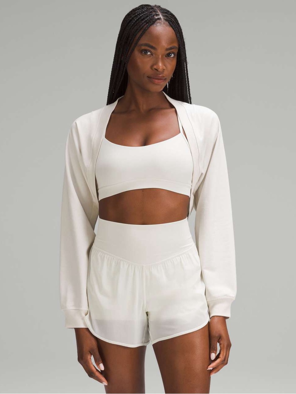 Lululemon French Terry Long-Sleeve Shrug Bone